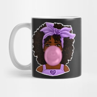 Purple Bubble Gum | Pretty Girl Art Design Mug